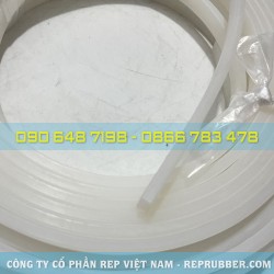 Gioăng silicon trắng chữ nhật HCN 8x17 Gioăng silicon trắng chữ nhật HCN 8x17