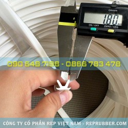 Gioăng cao su silicon trắng chữ U 11.6x7.7x1.8 Gioăng cao su silicon trắng chữ U 11.6x7.7x1.8