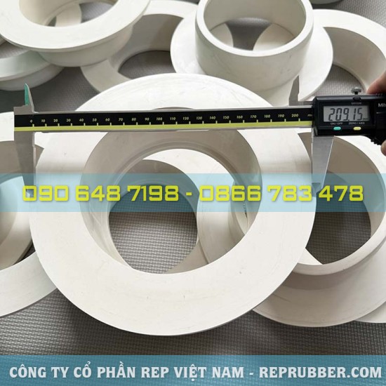 Ron cao su EPDM trắng 220x142x5.5