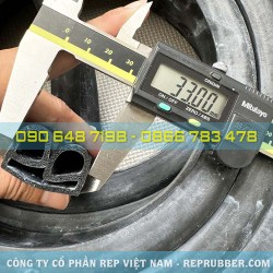 Ron cao su xốp EPDM chữ E 33x19x2 Ron cao su xốp EPDM chữ E 33x19x2
