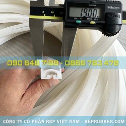 Ron silicon trắng chữ D 19x15x1.5 Ron silicon trắng chữ D 19x15x1.5
