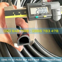 Gioăng cao su EPDM chữ D 15x20x2 Gioăng cao su EPDM chữ D 15x20x2