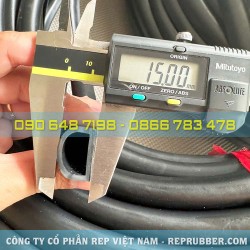 Gioăng cao su EPDM chữ D 15x20x2 Gioăng cao su EPDM chữ D 15x20x2