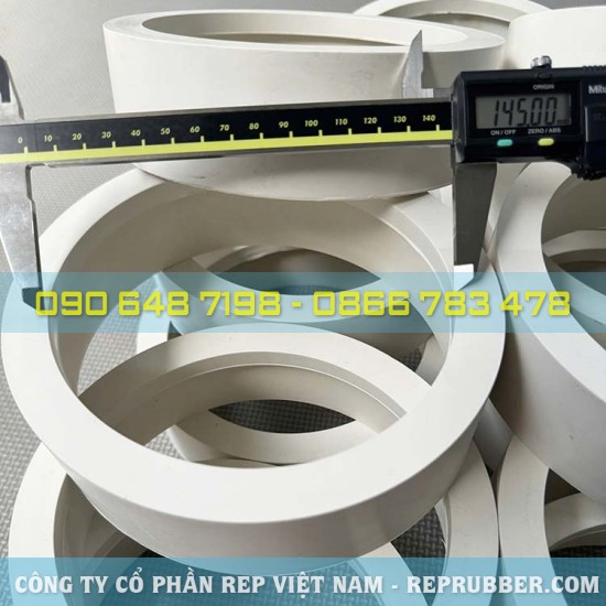 Gioăng cao su EPDM trắng 145x50x10