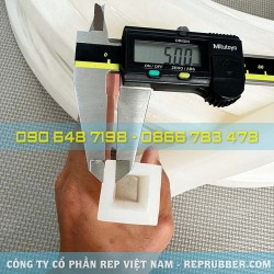 Gioăng silicon trắng vuông 25x25x5 Gioăng silicon trắng vuông 25x25x5