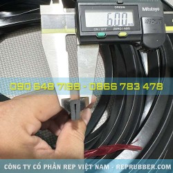 Gioăng cao su CR chữ U 6x12x2.5 Gioăng cao su CR chữ U 6x12x2.5