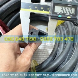 Gioăng cao su xốp EPDM chữ U 30x14.9x9 Gioăng cao su xốp EPDM chữ U 30x14.9x9