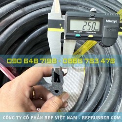 Gioăng cao su xốp EPDM chữ U 30x14.9x9 Gioăng cao su xốp EPDM chữ U 30x14.9x9