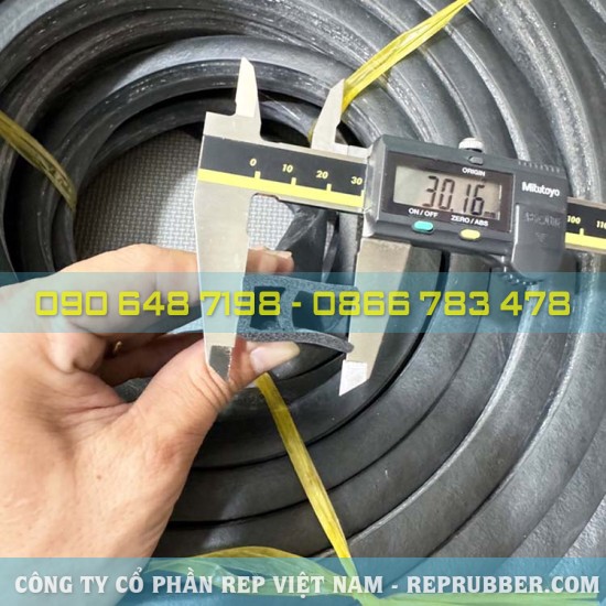 Gioăng cao su xốp EPDM chữ U 30x15x10