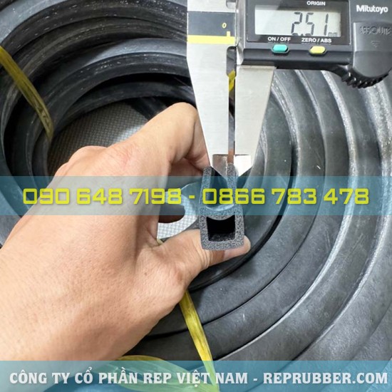 Gioăng cao su xốp EPDM chữ U 30x15x10