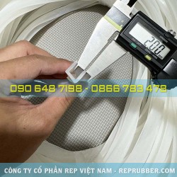 Gioăng silicon trắng chữ U 12x12x2 Gioăng silicon trắng chữ U 12x12x2