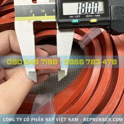 Gioăng silicon xốp đỏ CN 8x18 Gioăng silicon xốp đỏ CN 8x18