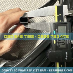 Gioăng cao su EPDM chữ D 12x9x1 Gioăng cao su EPDM chữ D 12x9x1