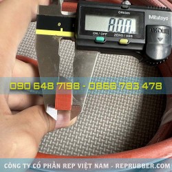 Gioăng silicon đỏ chữ D 8x14 Gioăng silicon đỏ chữ D 8x14