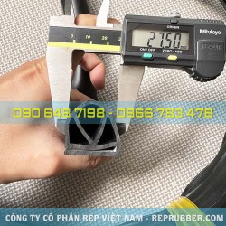 Gioăng cao su EPDM chữ E 27.5x30x3 Gioăng cao su EPDM chữ E 27.5x30x3