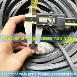Gioăng cao su xốp EPDM chữ nhật 7x8 Gioăng cao su xốp EPDM chữ nhật 7x8