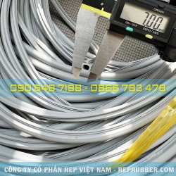 Gioăng cao su EPDM xám chữ D 8.5x7x1.3 Gioăng cao su EPDM xám chữ D 8.5x7x1.3