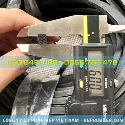 Gioăng cao su xốp EPDM chữ nhật 5.5x6 Gioăng cao su xốp EPDM chữ nhật 5.5x6