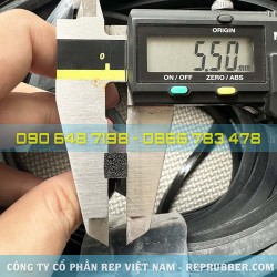 Gioăng cao su xốp EPDM chữ nhật 5.5x6 Gioăng cao su xốp EPDM chữ nhật 5.5x6