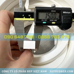 Gioăng silicon xốp trắng 10x15 Gioăng silicon xốp trắng 10x15