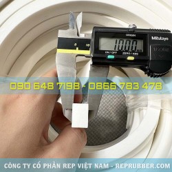 Gioăng silicon xốp trắng 10x15 Gioăng silicon xốp trắng 10x15