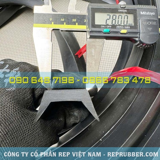 Gioăng cao su EPDM chữ U 40x20x7