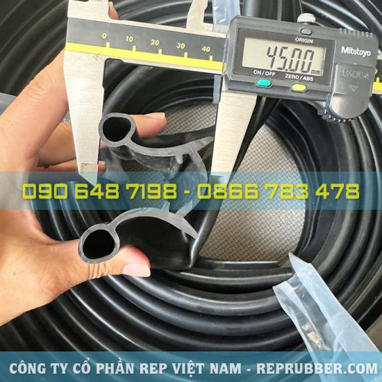 Gioăng cao su EPDM kho lạnh chữ U 37x45x3