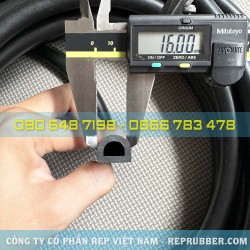 Gioăng cao su EDPM chữ D 16x12.5x3 Gioăng cao su EDPM chữ D 16x12.5x3