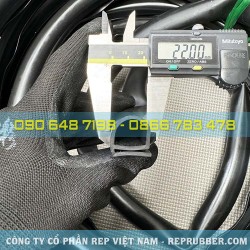 Gioăng cao su EPDM chữ E 22x22x2