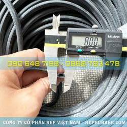 Gioăng cao su xốp EPDM chữ D 8x5x1.5 Gioăng cao su xốp EPDM chữ D 8x5x1.5