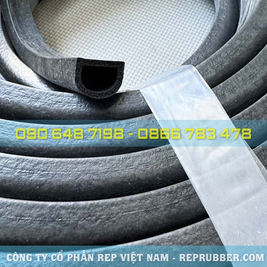 Gioăng cao su xốp EPDM chữ D 20x15x2.5