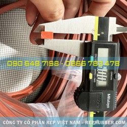 Gioăng silicon đỏ chữ nhật 5x8.5 Gioăng silicon đỏ chữ nhật 5x8.5