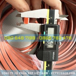 Gioăng silicon đỏ chữ nhật 5x8.5 Gioăng silicon đỏ chữ nhật 5x8.5