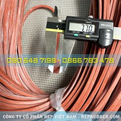 Gioăng silicon đỏ chữ nhật 7.7x3.9 Gioăng silicon đỏ chữ nhật 7.7x3.9