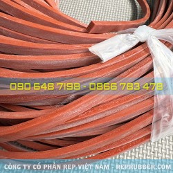 Gioăng silicon đỏ chữ nhật 7.7x3.9 Gioăng silicon đỏ chữ nhật 7.7x3.9