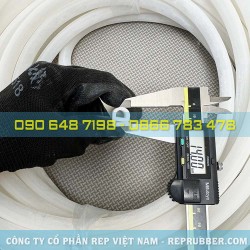 Gioăng silicon trắng chữ E 12x14x2 Gioăng silicon trắng chữ E 12x14x2