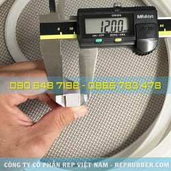 Gioăng silicon trắng chữ T 12x9x8 Gioăng silicon trắng chữ T 12x9x8