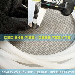 Gioăng silicon trắng phi 8 Gioăng silicon trắng phi 8