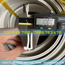 Gioăng cao su EPDM trắng chữ U 10x28x3 Gioăng cao su EPDM trắng chữ U 10x28x3