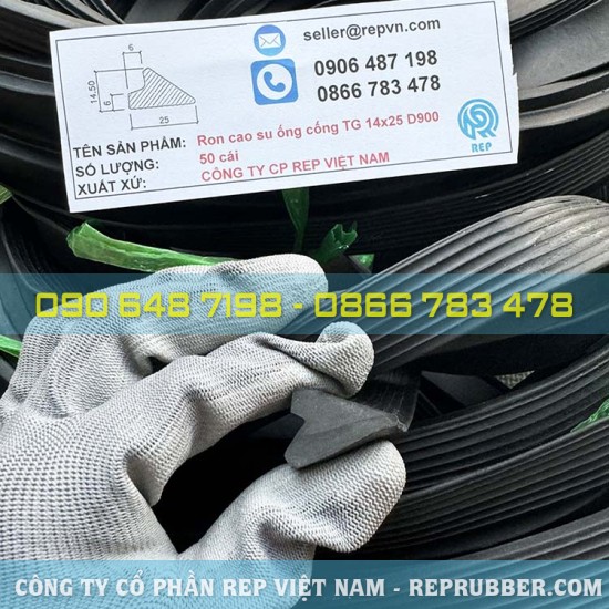 Gioăng cao su ống cống TG 14x25 D900 Gioăng cao su ống cống TG 14x25 D900