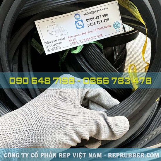 Gioăng cao su ống cống TG 19x25 D2400 Gioăng cao su ống cống TG 19x25 D2400