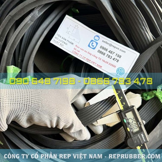 Gioăng cao su ống cống TG 19x25 D2500