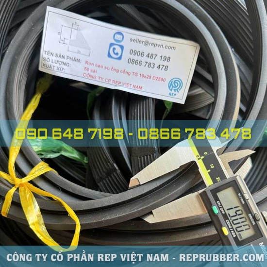 Gioăng cao su ống cống TG 19x25 D2500