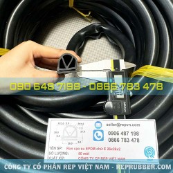 Gioăng cao su EPDM chữ E 26x26x2 Gioăng cao su EPDM chữ E 26x26x2