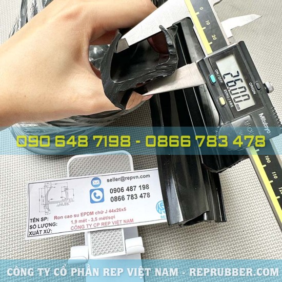 Gioăng cao su xe tải chữ J 44x26x5 Gioăng cao su xe tải chữ J 44x26x5