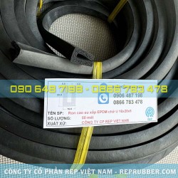 Gioăng cao su xốp EPDM chữ U 16x28x5 Gioăng cao su xốp EPDM chữ U 16x28x5