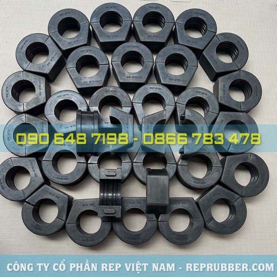 Đệm cao su EPDM giảm chấn 130x130x70 Đệm cao su EPDM giảm chấn 130x130x70