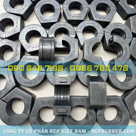 Đệm cao su EPDM giảm chấn 130x130x70 Đệm cao su EPDM giảm chấn 130x130x70