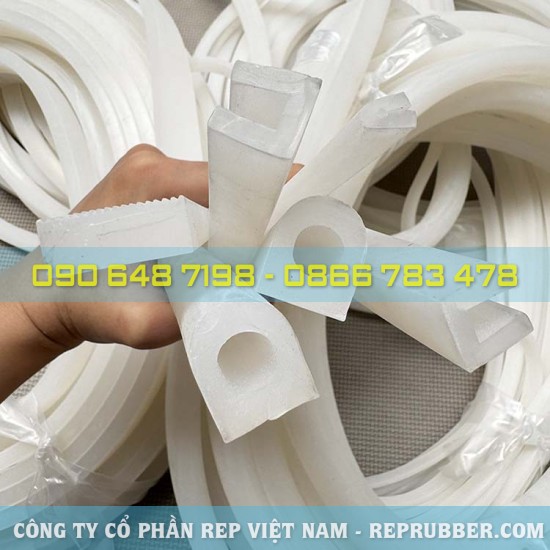 Gioăng silicon trắng chịu nhiệt chữ U, chữ D Gioăng silicon trắng chịu nhiệt chữ U, chữ D
