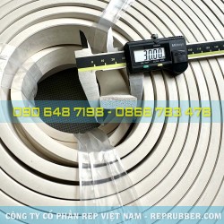 Gioăng cao su xốp EPDM trắng 10x30 Gioăng cao su xốp EPDM trắng 10x30